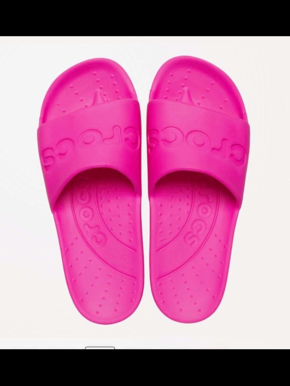 CROCS Slide Sandals in Bright Pink